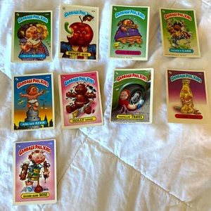 9 vintage Topps GPK cards 120-129
